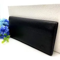 バーバリー レザー 長財布 二つ折り財布 ブラック 札入れ EN275