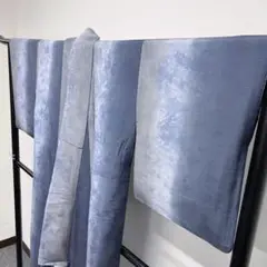 グラデーションに絞り模様の小紋 着物