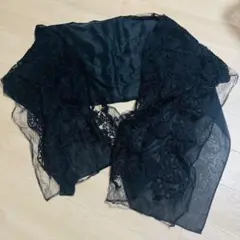 パーティードレス用　ストール　ネイビー