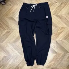 EVILACTのスウェットカーゴパンツ・ブラック・Lサイズ
