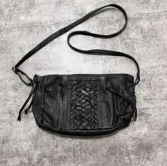 y2k archive grunge leather shoulder BAG