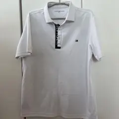 TOMMY HILFIGER ホワイトポロシャツ L ジャンク扱い