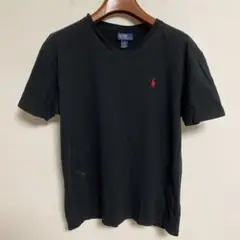 ポロ・ラルフ・ローレン ブラック Vネック Tシャツ S