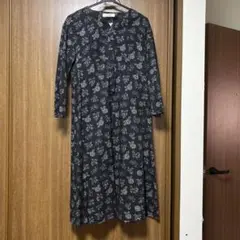 Golden Bear 花柄 長袖ロングワンピース M 値下げ
