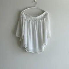 エゴイスト　シフォントップス　ホワイト