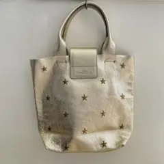 ★美品★NUR/縦型スター刺繍トートバッグ