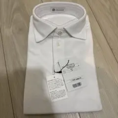 【新品タグ付】CAMICIANISTA ホワイト 半袖ポロシャツ 37
