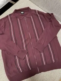 FTC PIN STRIPE ZIP UP SWEATER Lサイズ