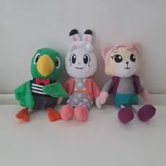 こどもちゃれんじ しまじろうの仲間たち　ぬいぐるみ 3個セット