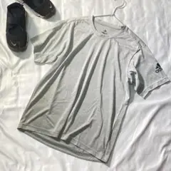 【アディダス】Tシャツ トップス スポーツウェア 半袖 グレー(M)ユニセックス