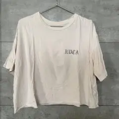 RVCA ショート丈 バックプリントTシャツ