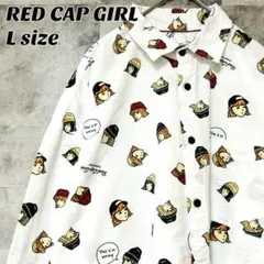 レッドキャップガール Red Cap Girl長袖シャツ 総柄ガールズパターン