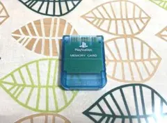 PS1　プレイステーション1用　ソニー純正　メモリーカード　アイランドブルー