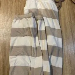 ストライプ パジャマ ベージュと白 ユニクロパジャマ