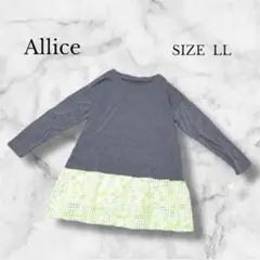 ✨新品タグ付き✨ Allice トップス カットソー レイヤード グレー LL