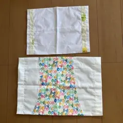 枕カバー　既製品　ハンドメイド　白　2枚　新品