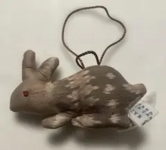 ウサギのぬいぐるみ 布製 ストラップ付き