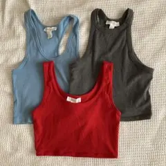 Forever21 ショート丈タンクトップ 3点セット