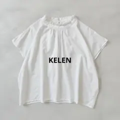 KELEN ケレン　フリルカラー ブラウス トップス　ゆったり