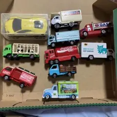 トラック系ミニカー 10台セット コカ・コーラ、ディズニー　ランボルギーニ　など