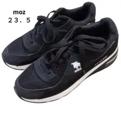 moz シューズ　スニーカー　２３．５ 黒　ブラック