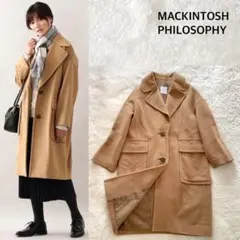 MACKINTOSH ロングコート アンゴラ オーバーサイズ キャメル 38