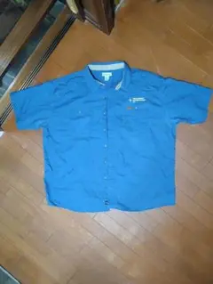 Carhartt 青 シャツ 3XL ポケット付き