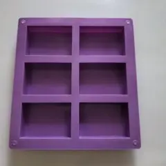 シリコンモールド 　紫色　石けん用　ハンドメイド