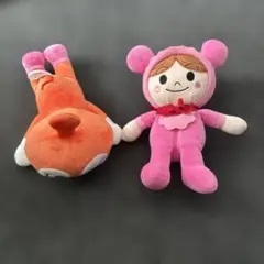 アンパンマンシリーズ　ドキンちゃんとあかちゃんマンのぬいぐるみセット
