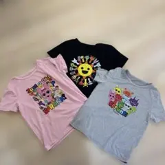 スプランキー　カラフルキャラクターTシャツ3枚セット