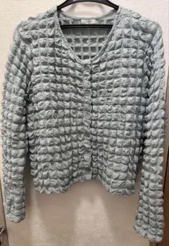COLZA クルーネックぽこぽこカーディガン Sサイズ