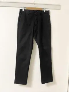 【美品】ユニクロ メンズ スリムフィットチノ ストレッチ 76㎝ ブラック