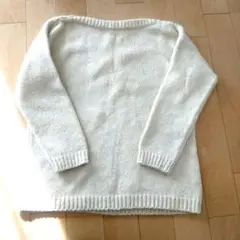 evam eva エヴァムエヴァ ボートネックセーター