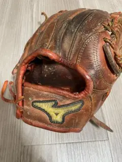 Mizuno 硬式グローブ オレンジ内野手用