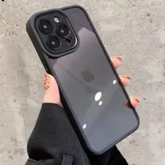 iPhone14 ケース スマホケース iphoneケース クリア ブラック
