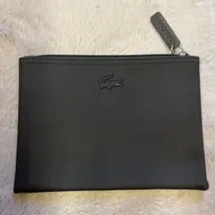 【ラコステ】ブラック クラッチバッグ ポーチ ナイロン