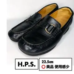 美品◎H.P.S. 外反母趾 健康靴 コンフォートシューズ ブラック 22.5