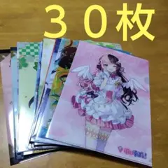 ②ジャンク品 アニメ 美少女系　Ａ−４クリアファイル まとめ売り 大量３０枚