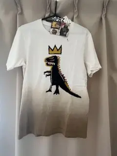 【新品】ユニクロ　ジャン＝ミシェル・バスキア　恐竜柄グラデーションTシャツ　S