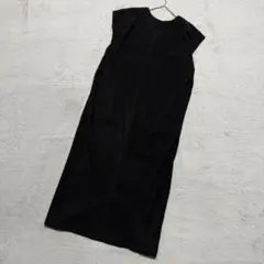 美品【ユアーズ】スキッパーロングワンピース M スリット入り SC305