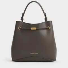 <極美品> チャールズアンドキース ショルダーバッグ ブラウン 3way