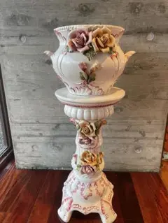 【✨綺麗✨】カポディモンテ 花瓶 花柄 フラワースタンド イタリア製 2025年最新】カポディモンテ花瓶の人気アイテム - メルカリ