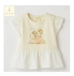 データテート　mopico 袖フリルTシャツ