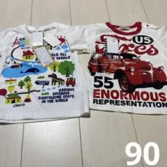 (90)ベビー　半袖　Tシャツ　２枚組