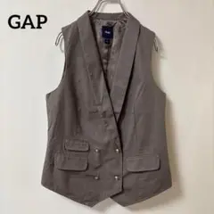 GAP ジレ Mサイズ ボタン 襟つき