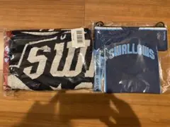 スワローズクルー 斜めがけポーチ・チケットホルダー/バスタオル　セットセット