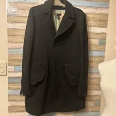 DIESEL BLACK GOLD チェスターコート グレー チェック柄 セール】メンズ チェスターコート（チェスターコート）｜DIESEL