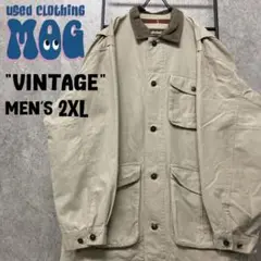 《US古着》ティンバーランド レザー カバーオール/ジャケット メンズ2XL
