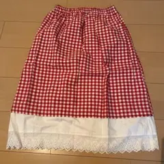 チェックの着物用裾除け