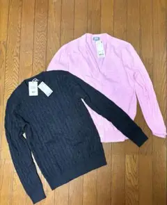 UNIQLO コットンカシミヤ クルーネックセーター カーディガン セット